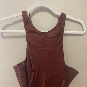 Brown Sleeveless Dress